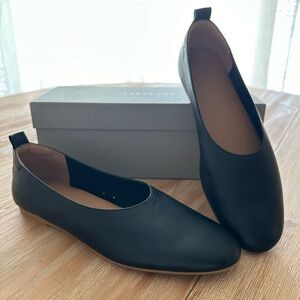 Everlane Black Leather Flats